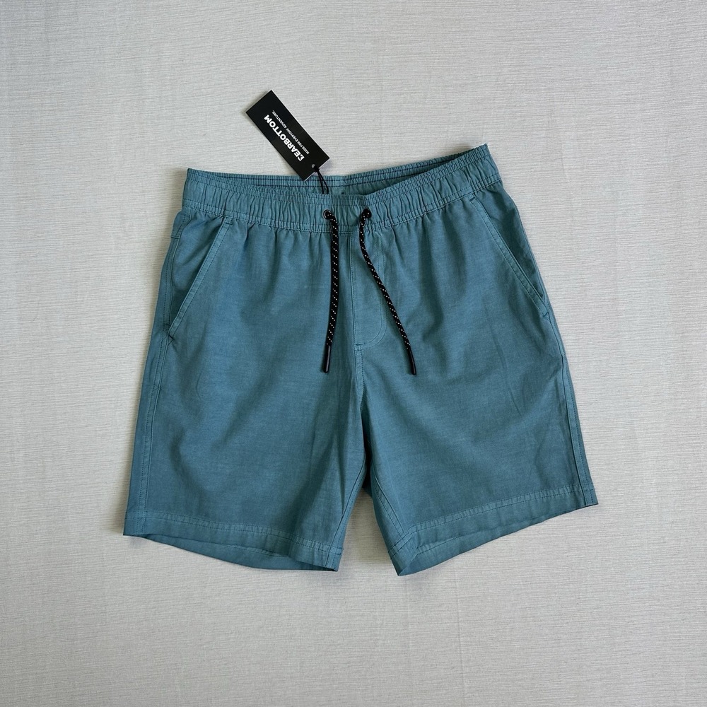 NWT BearBottom Volley Short 7" Hybrid Swim Drawstring Men S Sea Glass Blue